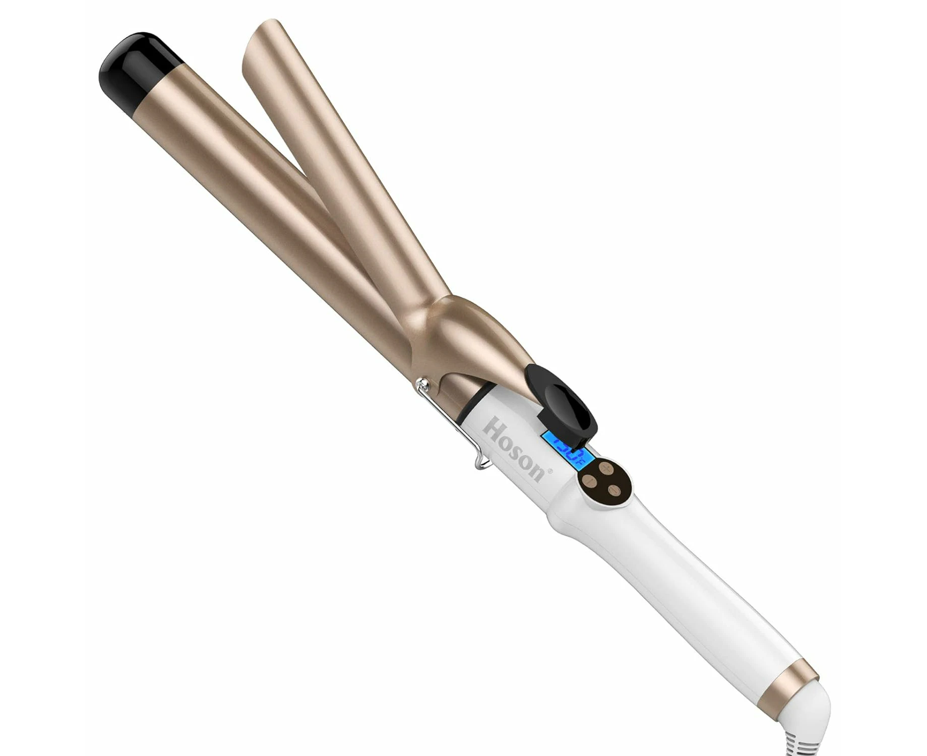 1 Inch Ceramic Tourmaline Curling Iron with 9 Heat Settings (225°F to 450°F)