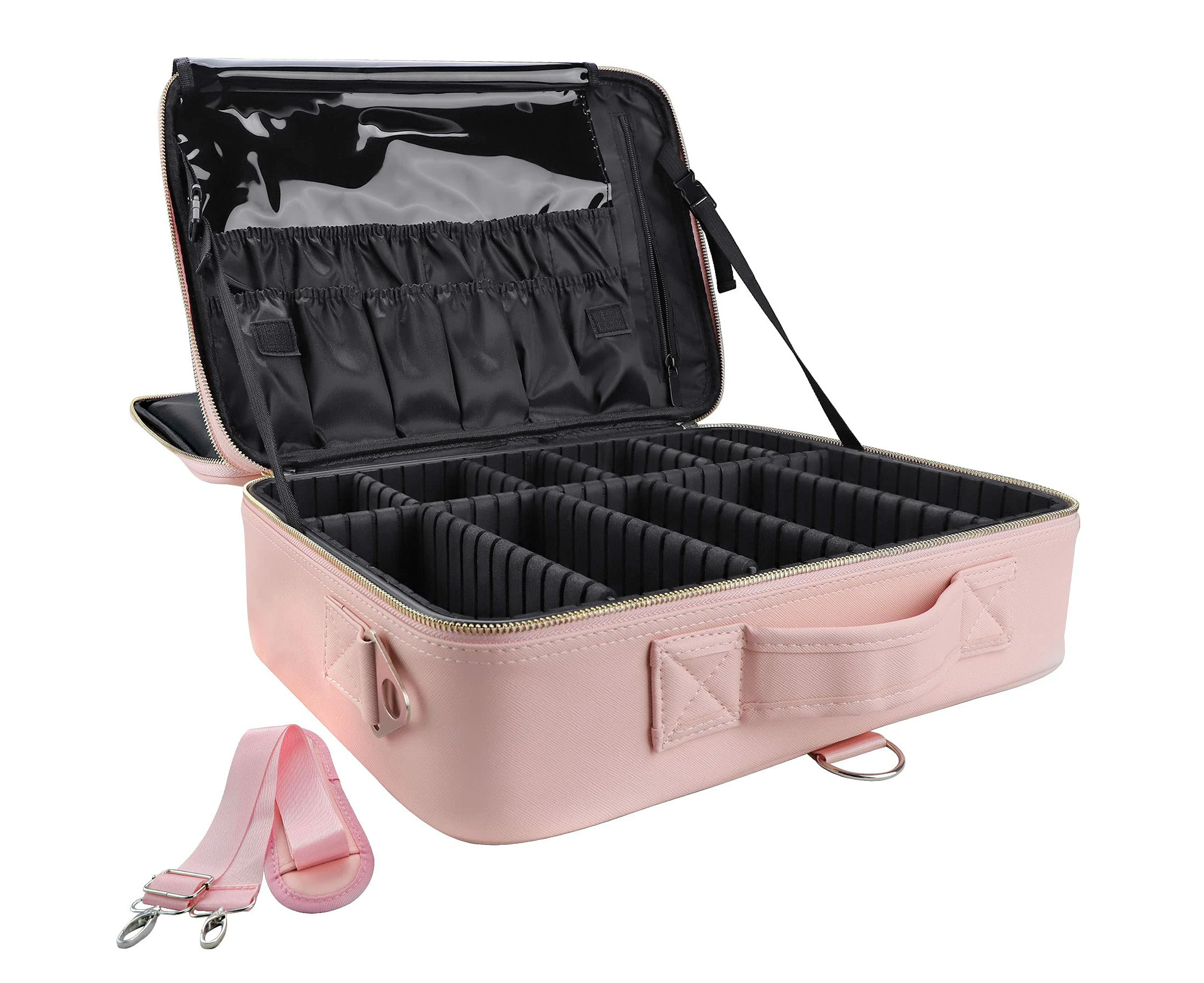 Make-Up Organizer Cosmetic Bag L-Pink Large (Pack of 1)