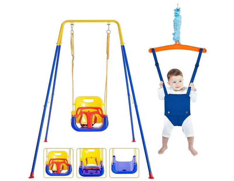 Toddly JoySwing Durable 2-in-1 Swing & Jolly Jumper Set for Toddlers