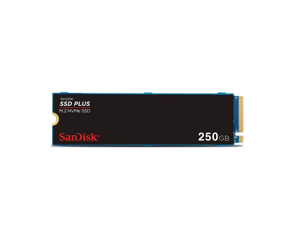 SanDisk SDSSDA3N-250G-G26 Plus NVMe SSD 250GB PCIe Gen 3.0 M.2 2280-S3-M Speeds up to SR2400MB/s