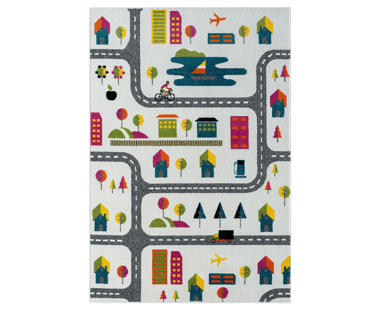 Kidszone Road Cream Rug