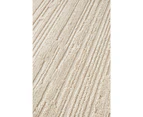 Newton Minimalism Stripes Beige Contemporary Rug - 4 Sizes