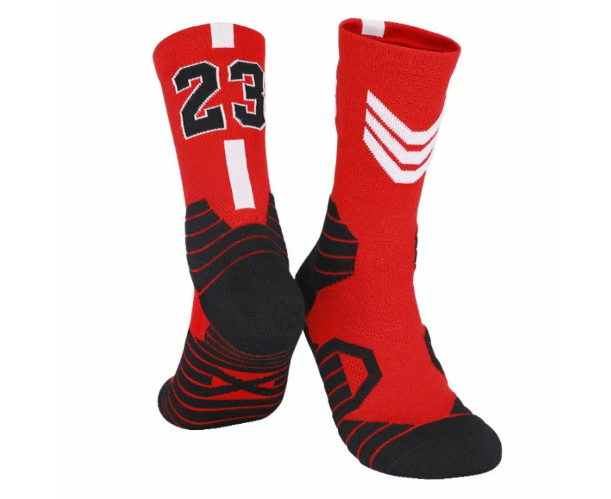 Kids Chicago Bulls Michael Jordan Basketball Socks - Red