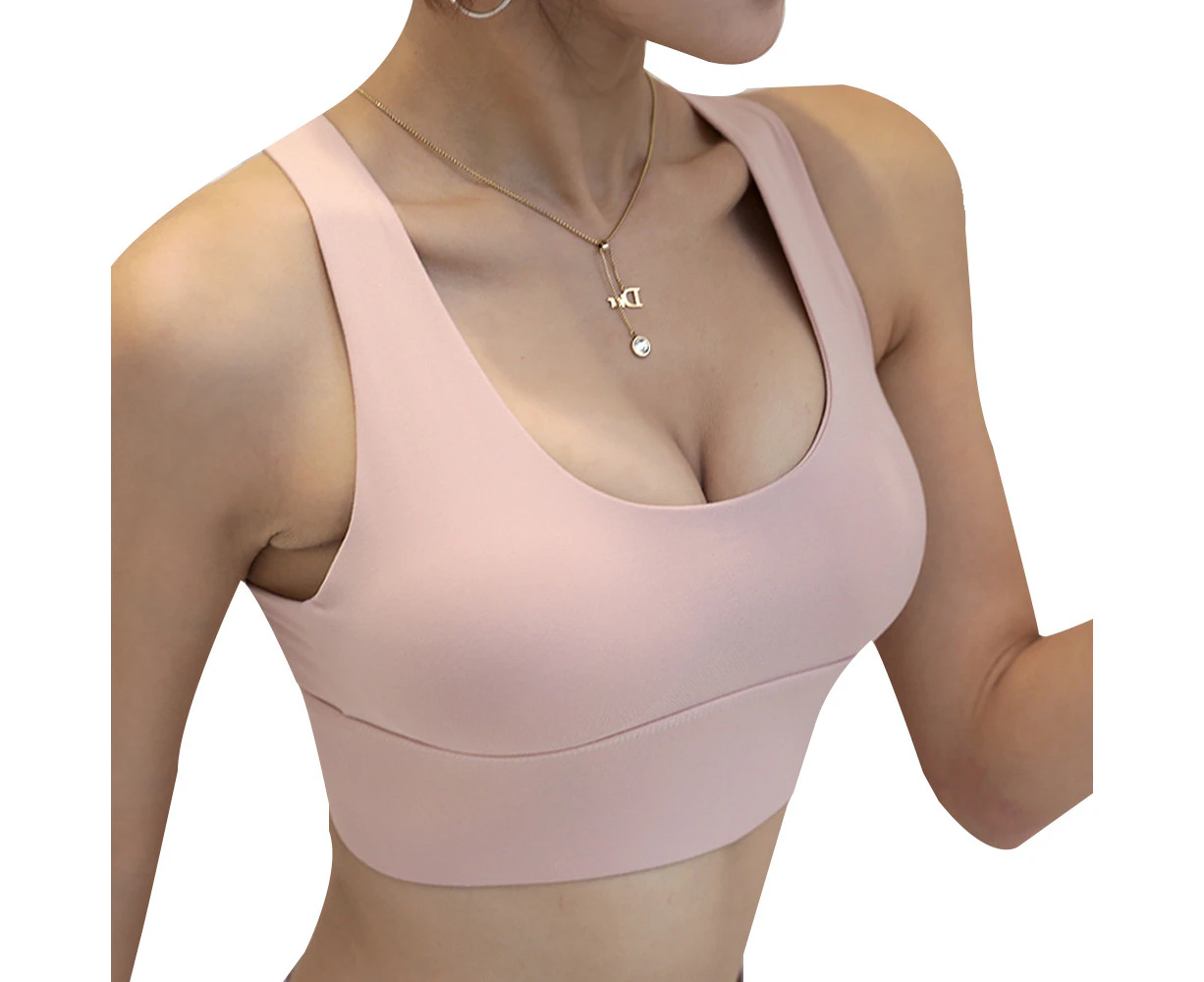 Strappy Sports Bra for Women, Sexy Crisscross Back Medium Support Yoga Bra