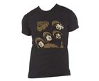 The Beatles T Shirt Rubber Soul Sketch Band Logo  Official Mens