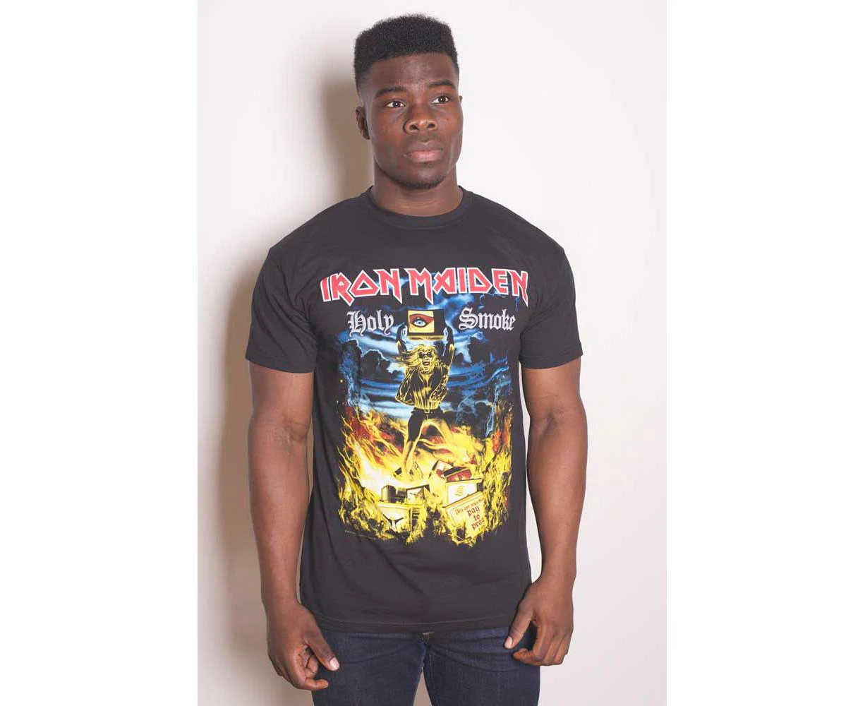 Iron Maiden 'Holy Smoke' (Black) T-Shirt