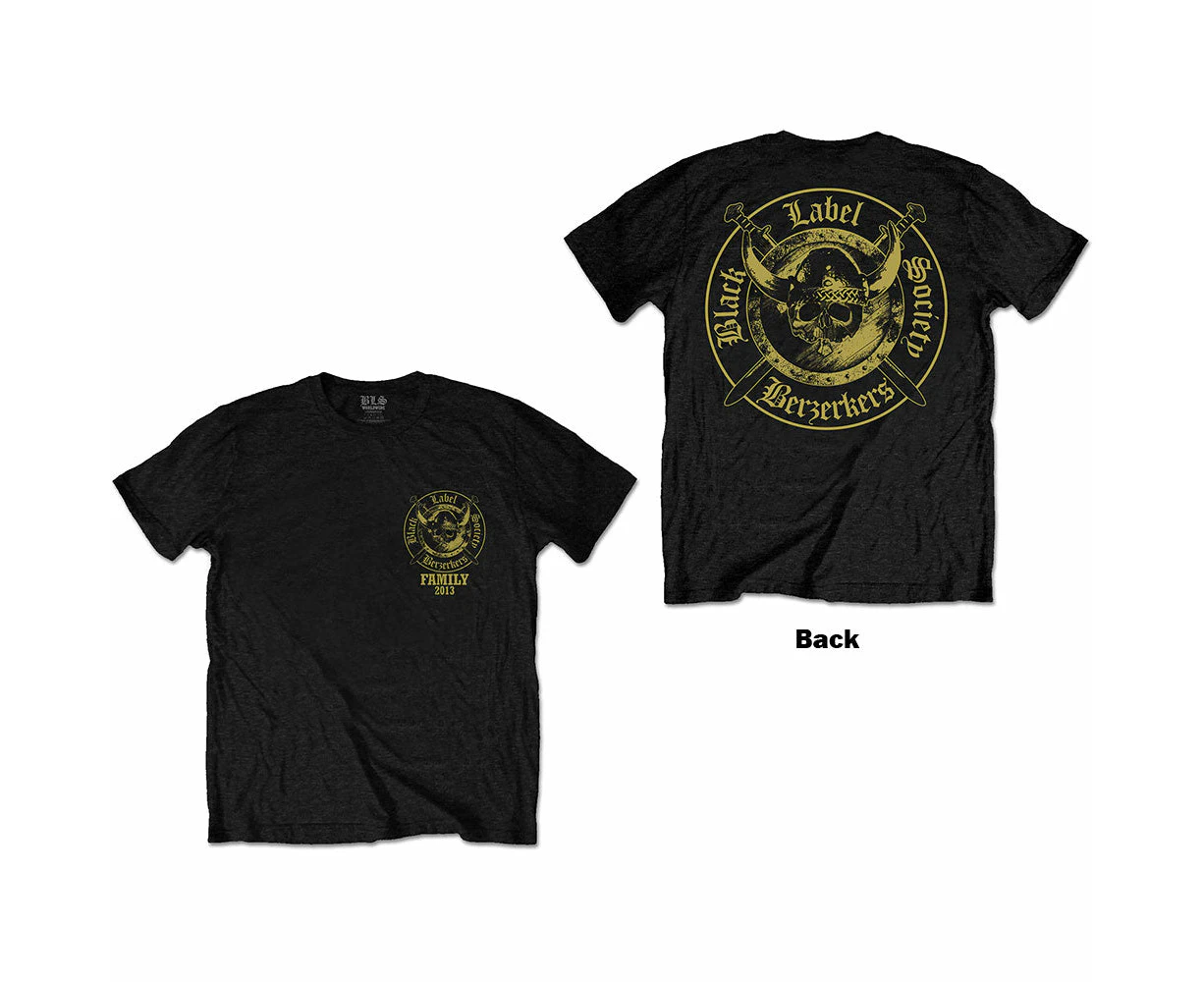 Black Label Society | Official Band T-Shirt | Berzerkers (Back Print) (Small)