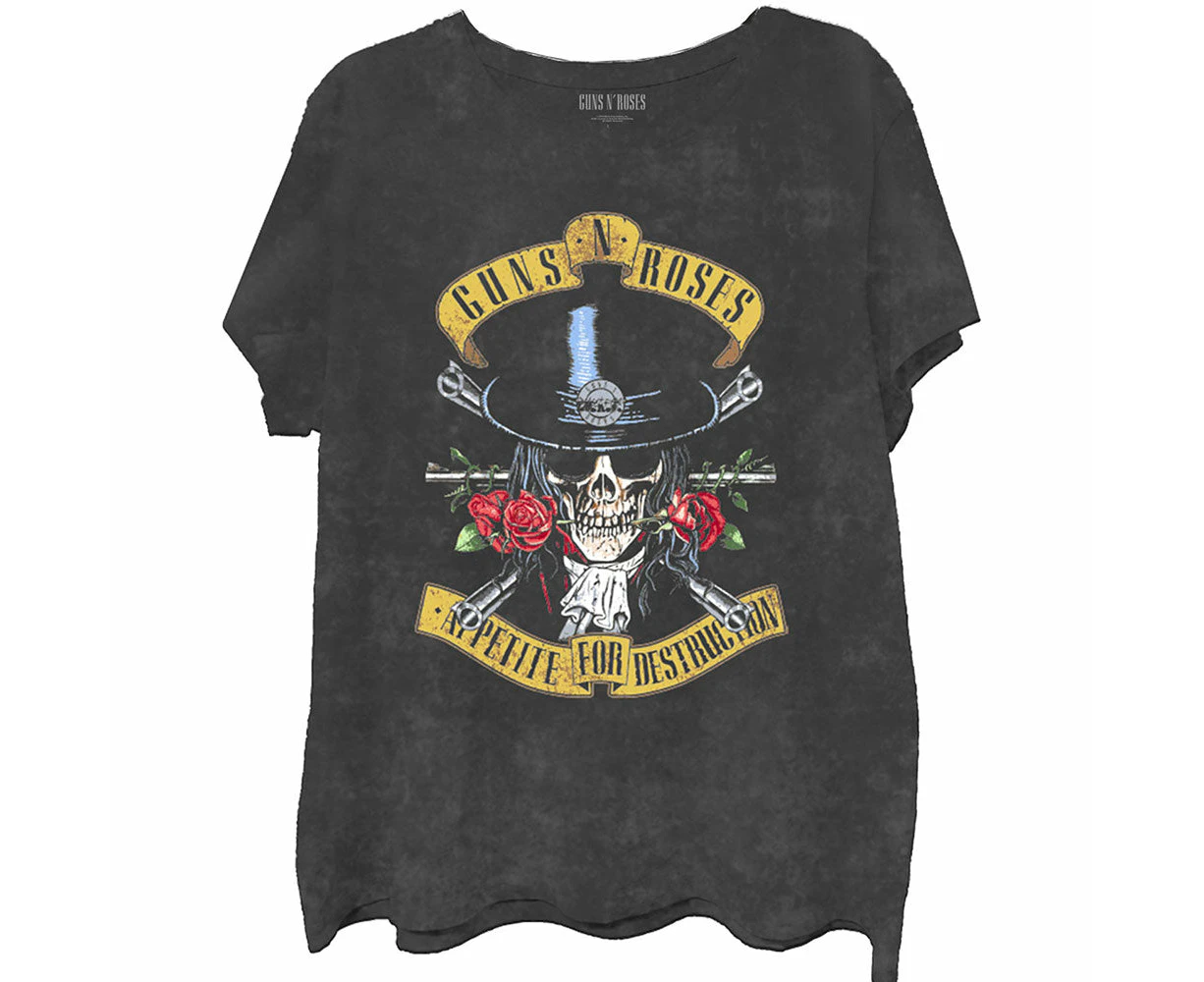 Guns N' Roses | Official Band T-shirt | Appetite Washed (Dip-Dye/Mineral Wash)