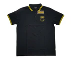 Nirvana Polo Shirt: Happy Face - Black