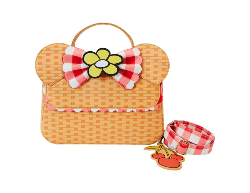 Loungefly Minnie Mouse Picnic Basket Crossbody Bag