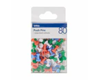 Push Pins, 80 Pack - Anko