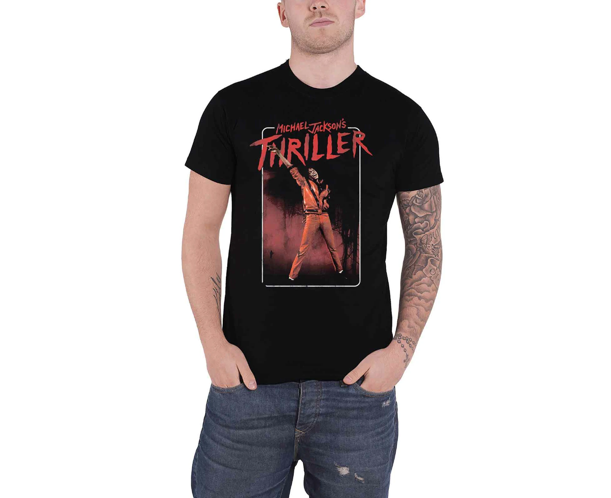 Michael Jackson T Shirt Thriller Logo Zombie  Official