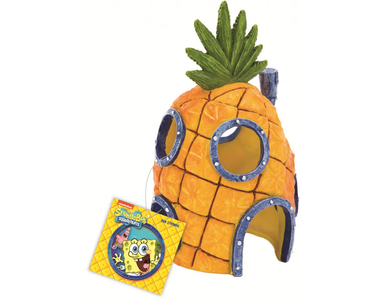 Penn-Plax SpongeBob Squarepants Pineapple Home w/ Swim-Through Holes