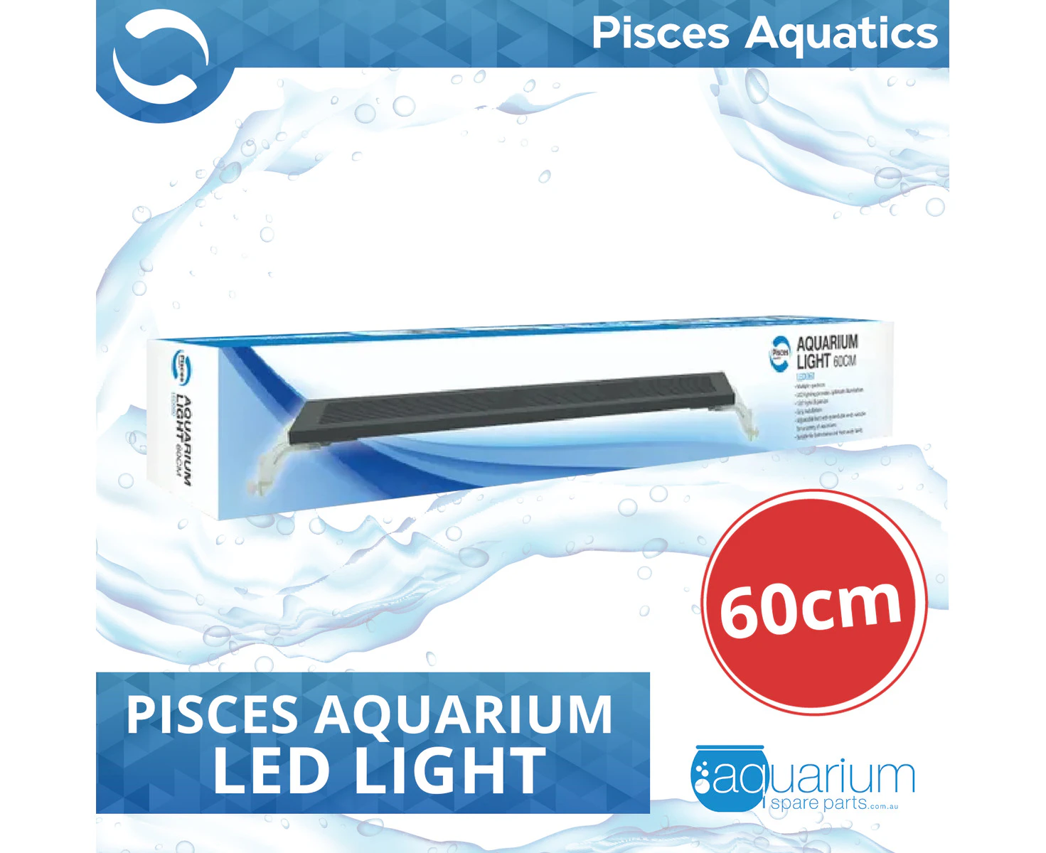 Pisces Aquatics Led Aquarium Light 60cm (LED060)