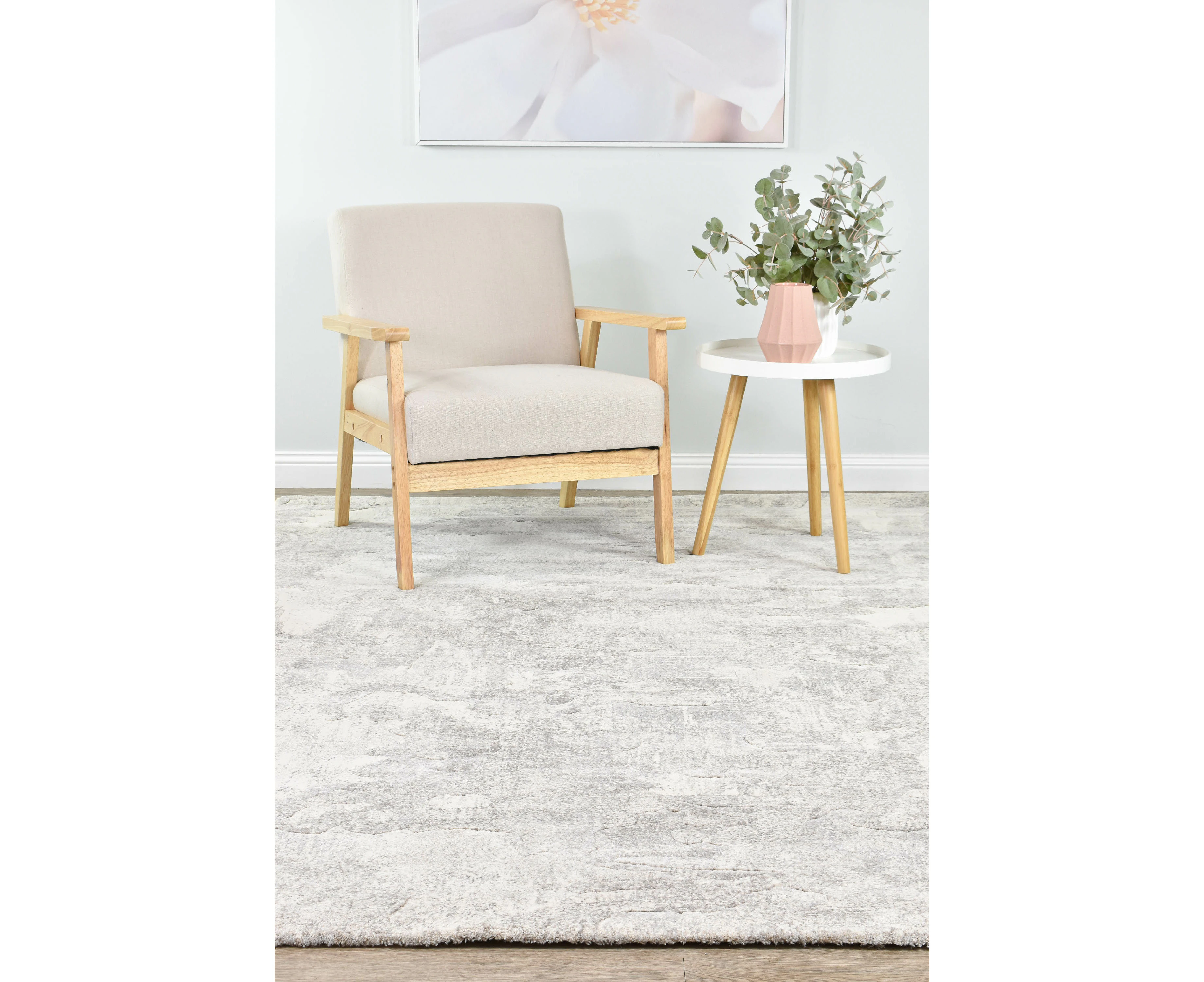 Designer Modern Smokey Quartz Rug