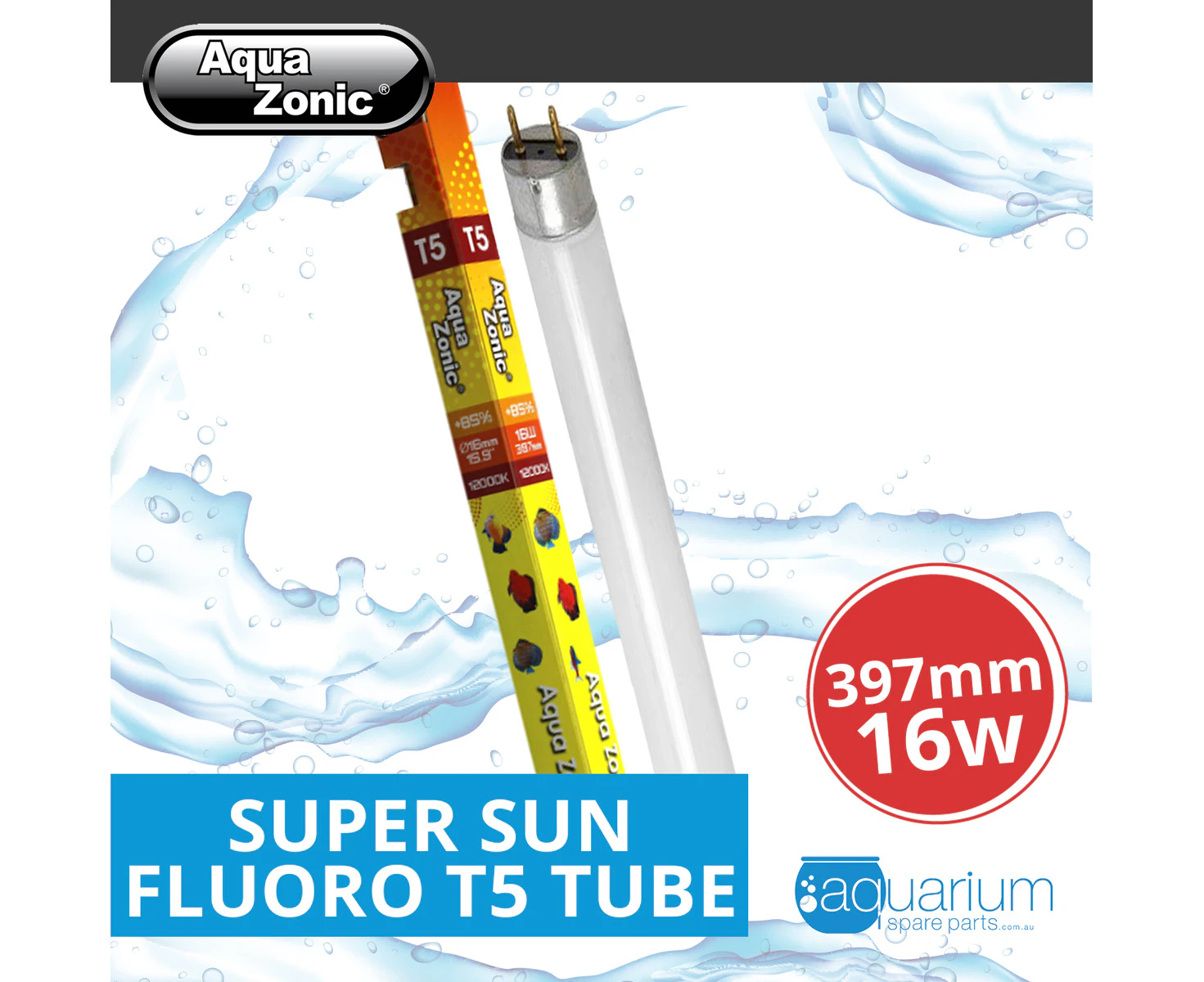 Aqua Zonic Super Sun Fluoro T5 Tube 397mm 16w (AQZL42)