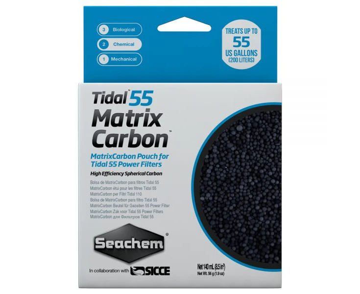 Seachem Tidal 55 Matrix Carbon - 140ml bagged