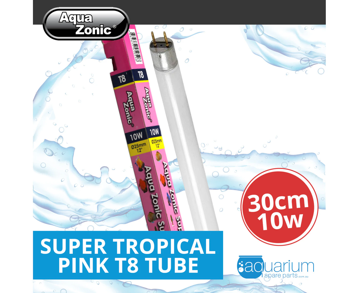 Aqua Zonic Super Tropical Pink T8 Tube 30cm 10w (AQZL01)