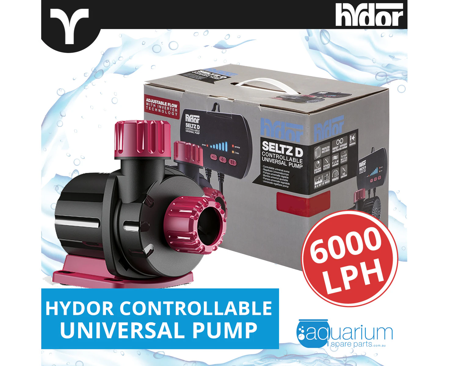 Hydor Seltz D Controllable Universal Pump 6000lph (P21203)