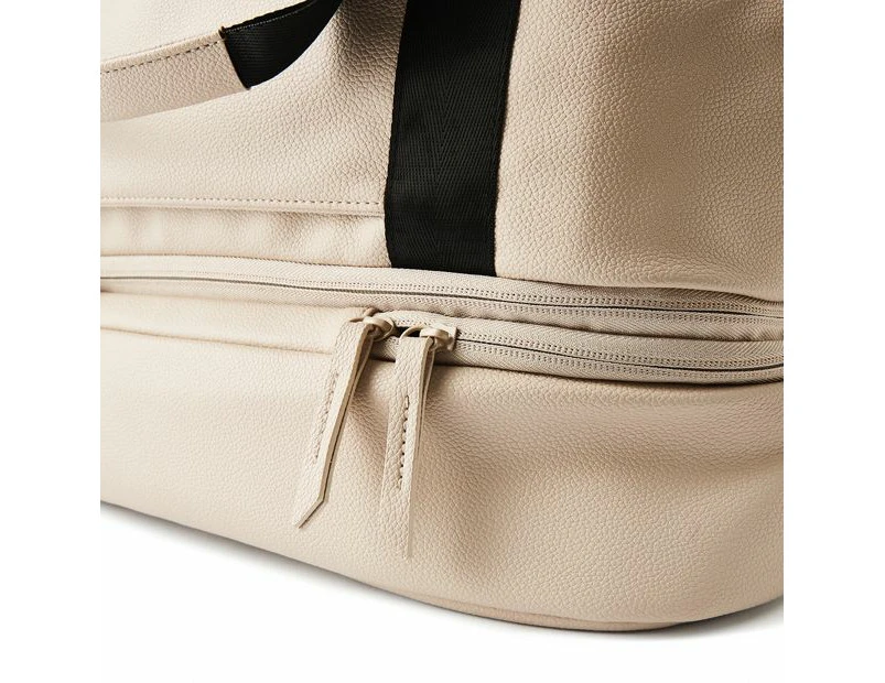 PU Weekender Bag, Beige - Anko