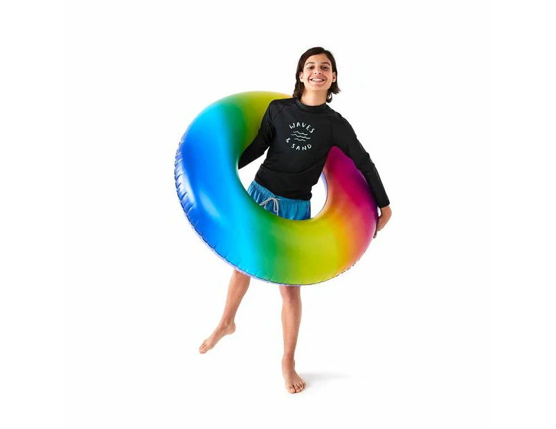 Inflatable 105cm Ombre Bright Ring - Anko