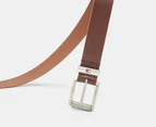 Tommy Hilfiger Men's Casual Leather Belt - Brown