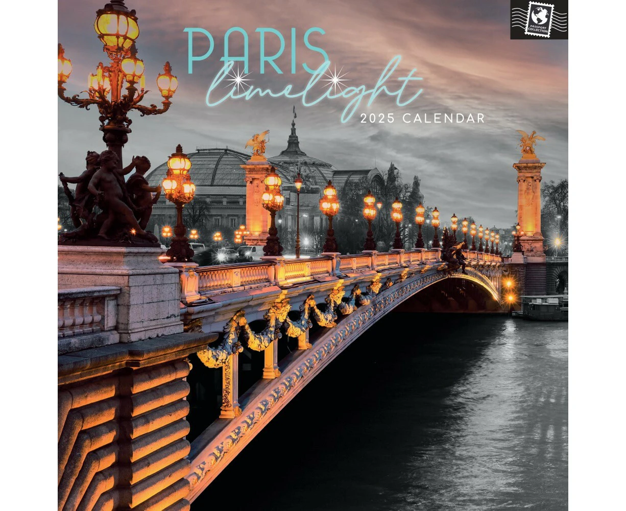 Paris Limelight - 2025 Square Wall Calendar 16 month by Gifted Stationery