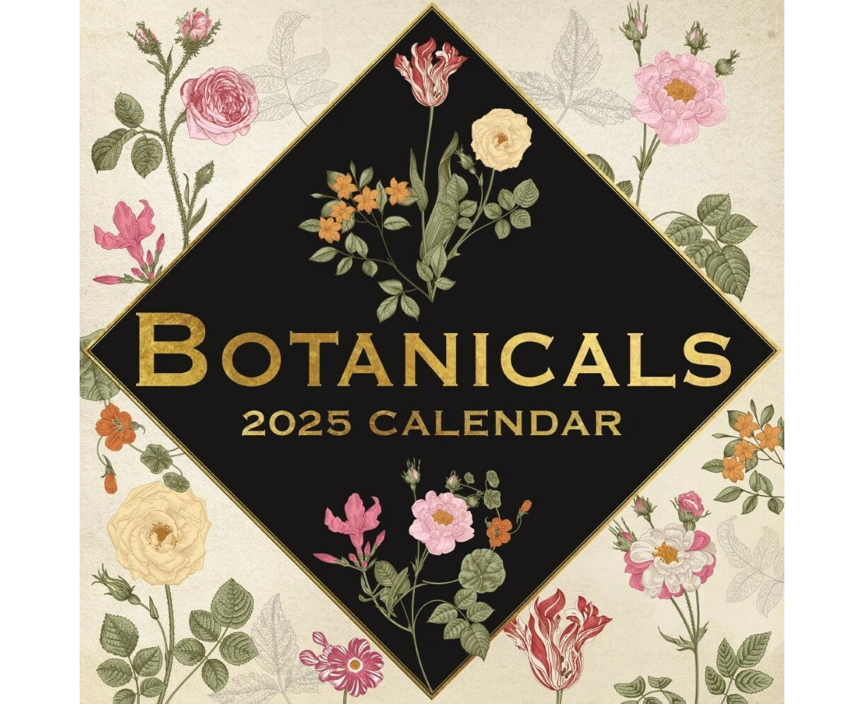 Botanicals - 2025 Square Wall Calendar 16 month by Gifted Stationery