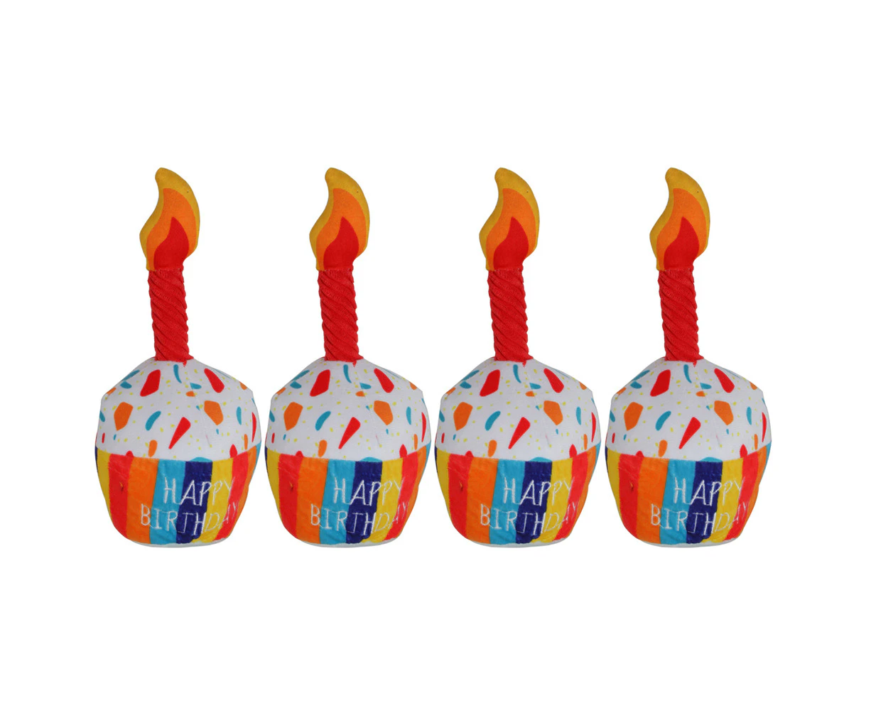 4x Pro Pet Max Cup Cake Pet Plush Interactive Play Toy Outdoor Accesories 24cm