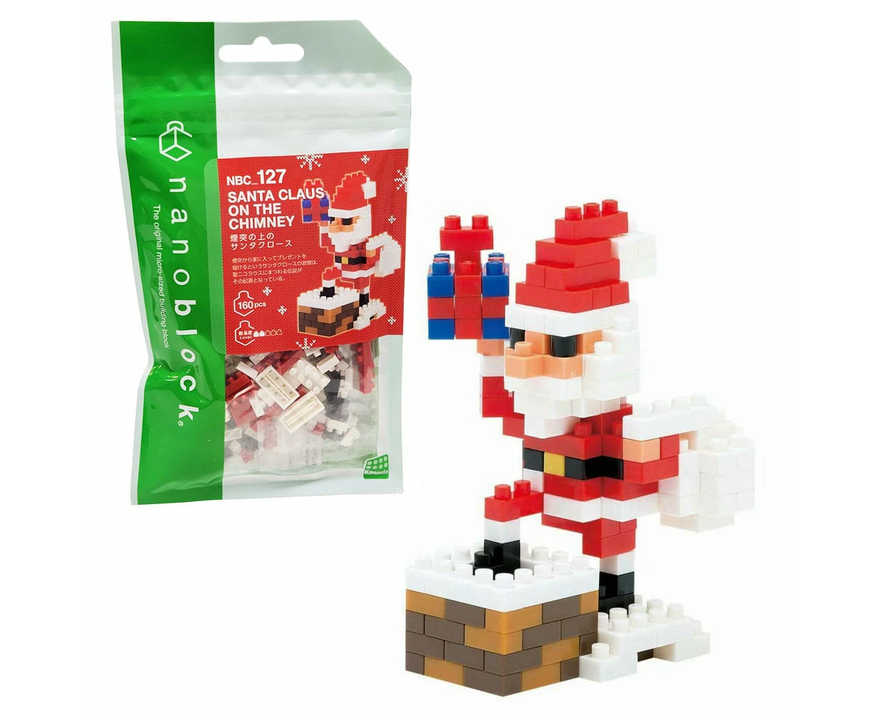 Nanoblocks Santa Claus On The Chimney Christmas Toy - NBC_127 160 Piece