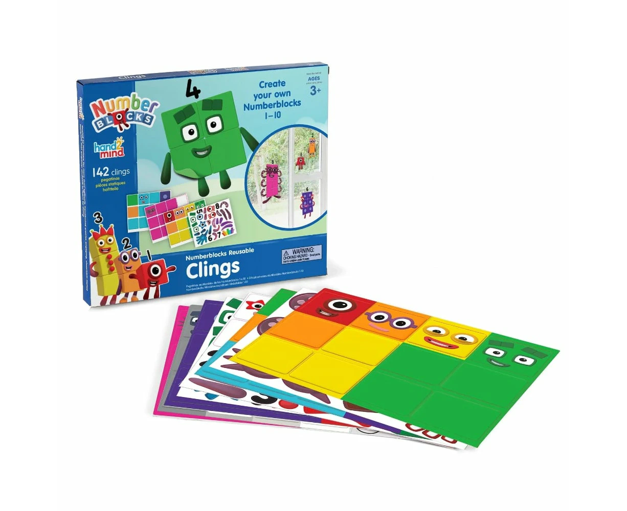 Numberblocks 142 Reusable Clings