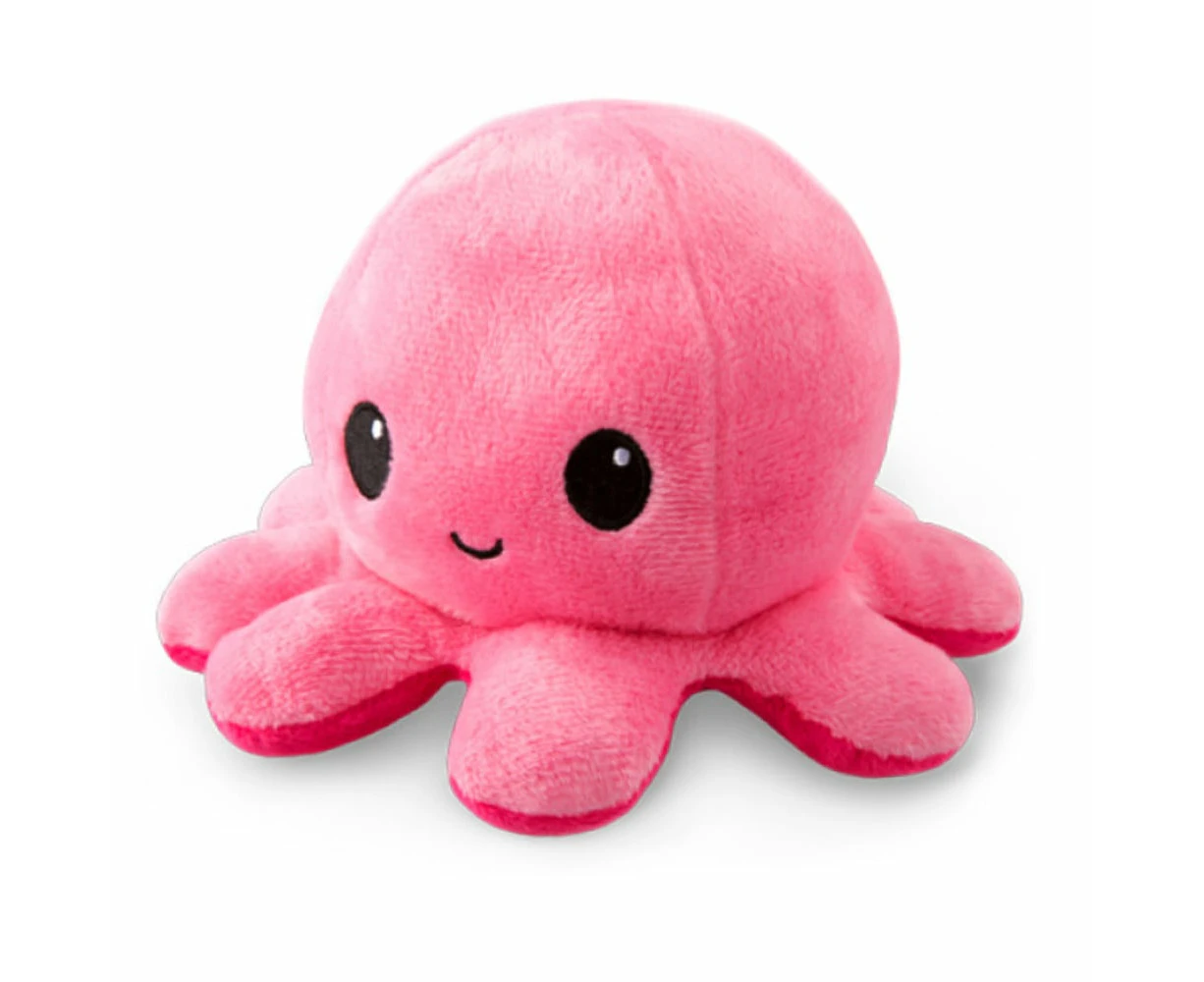 Tee Turtle Reversible Octopus Plushie Pink/Light Pink Plush