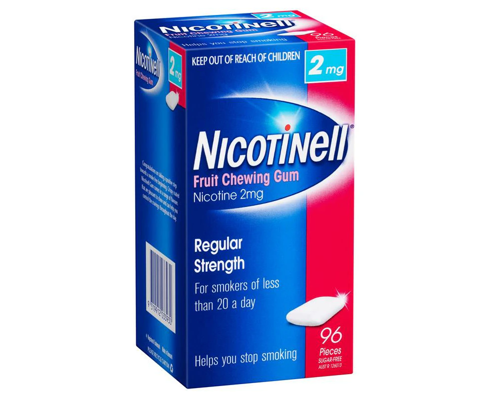 Nicotinell Chewing Gum 2mg Fruit 96