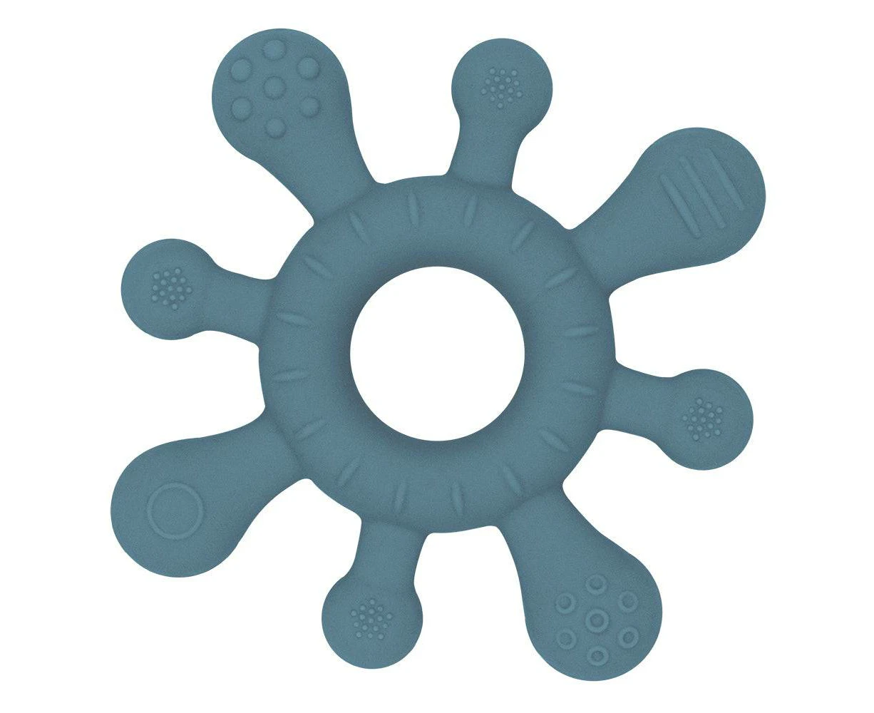 Playground by Living Textiles | Silicone Splash Teether - Steel Blue