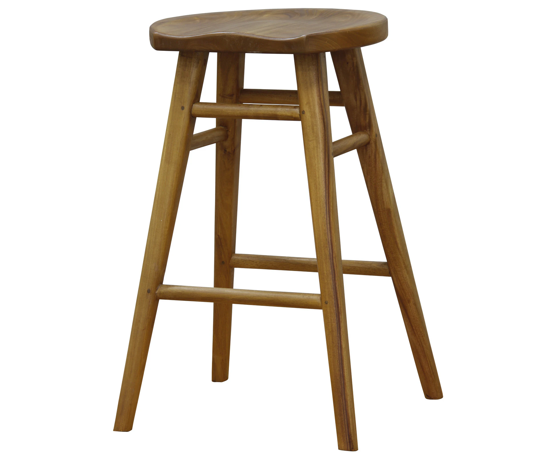 Scandinavian Solid Timber Counter Stool (Caramel)