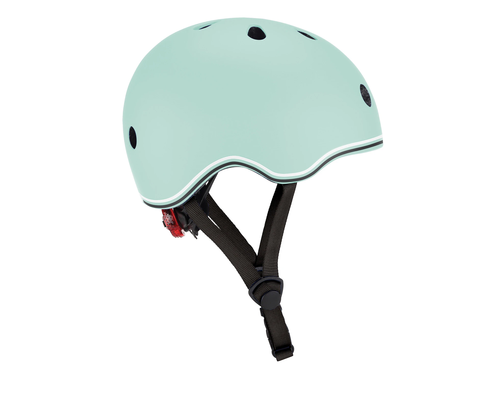 Globber Kids Helmet w/Flashing LED Light  Xs/S - Mint 51-55 cm