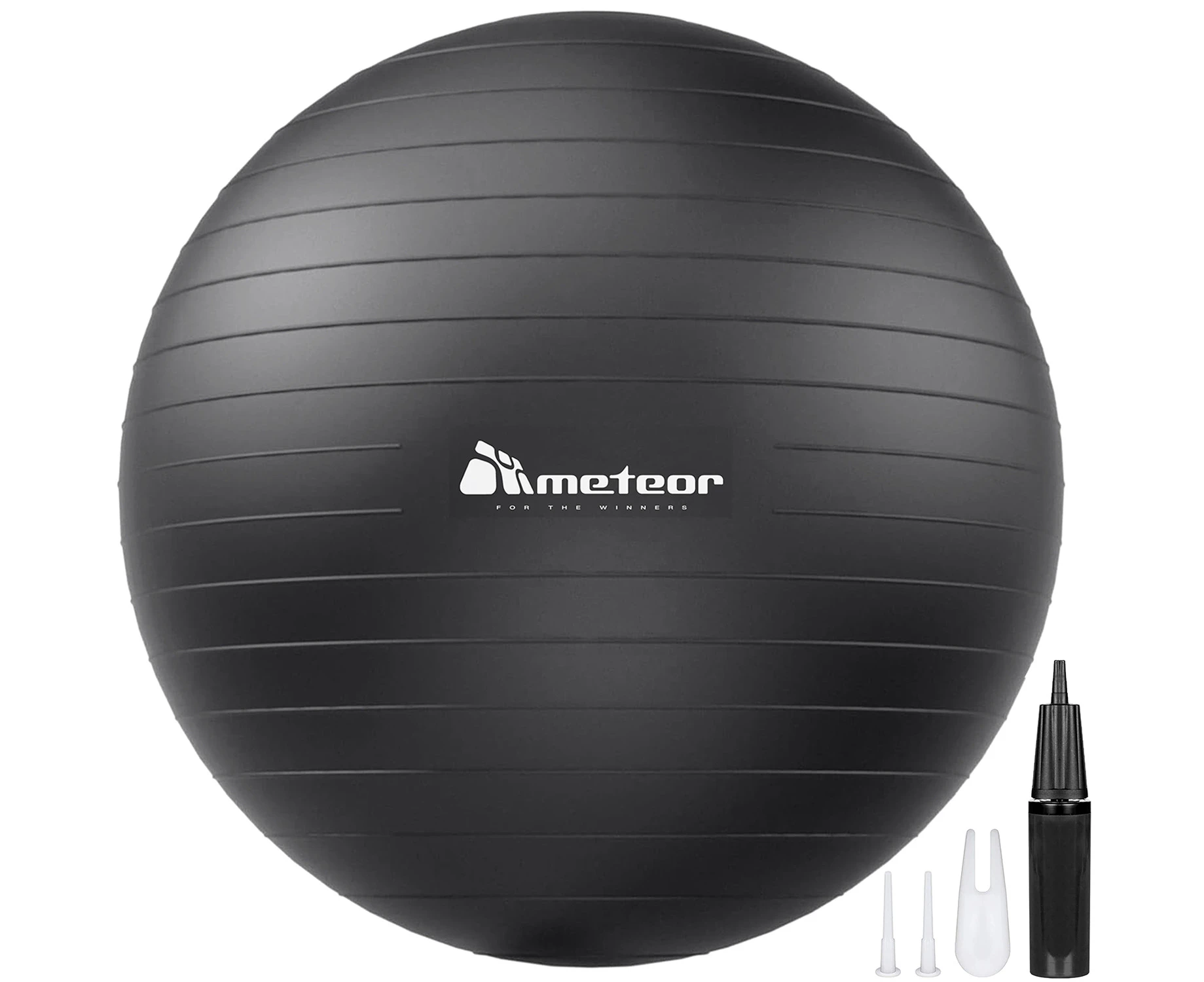 METEOR Yoga Ball - Anti-Burst Swiss Ball, Exercise Ball, Birth Ball, Pilates Ball, Fitness Ball with Pump