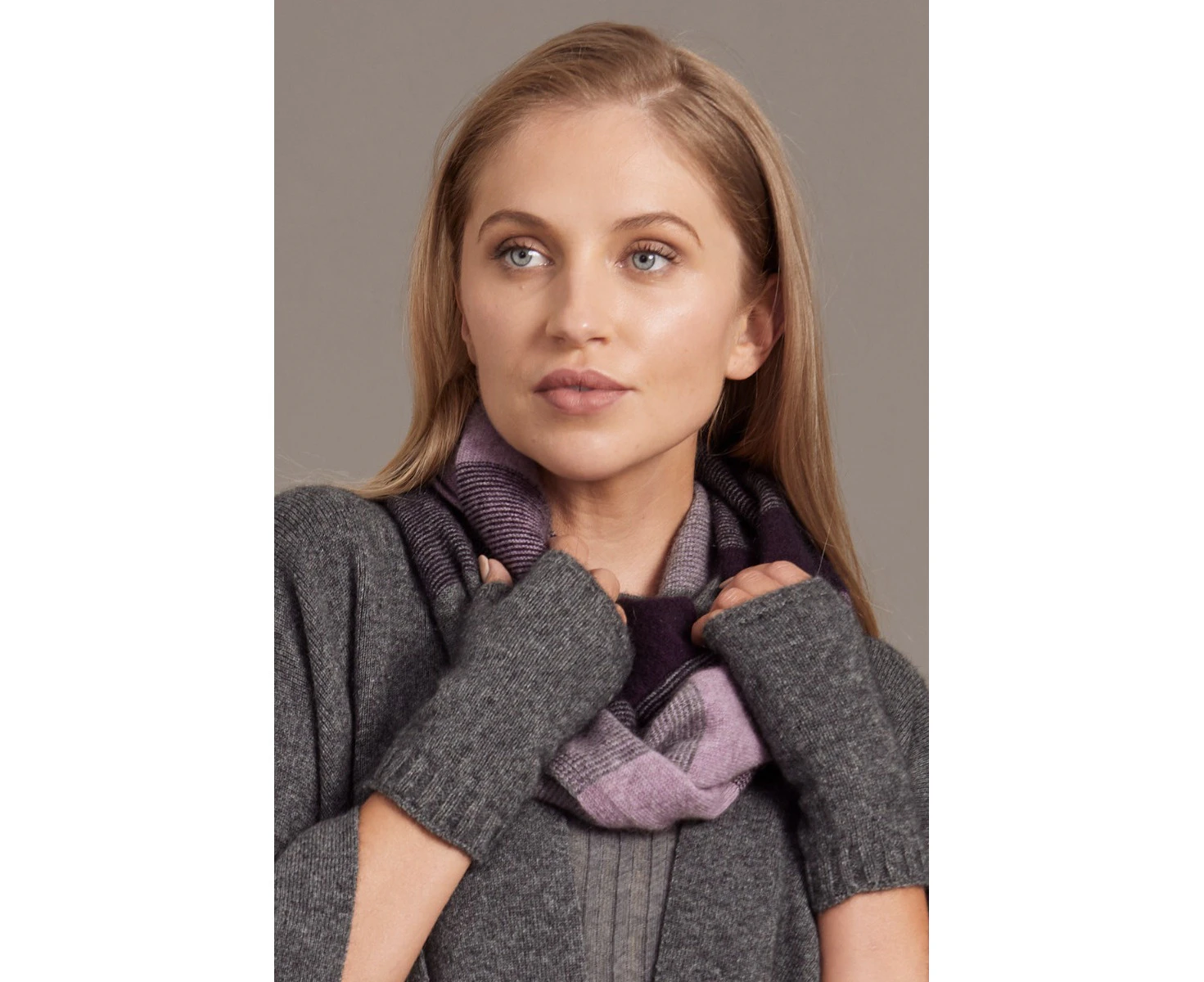 McDonald Possum Merino Ombre Snood Scarf-Twilight