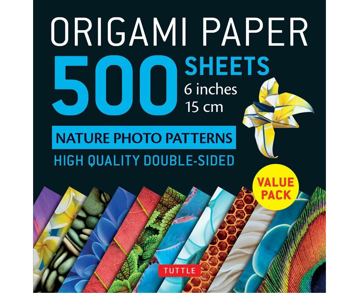 Origami Paper 500 sheets Nature Photo Patterns 6" (15 cm)