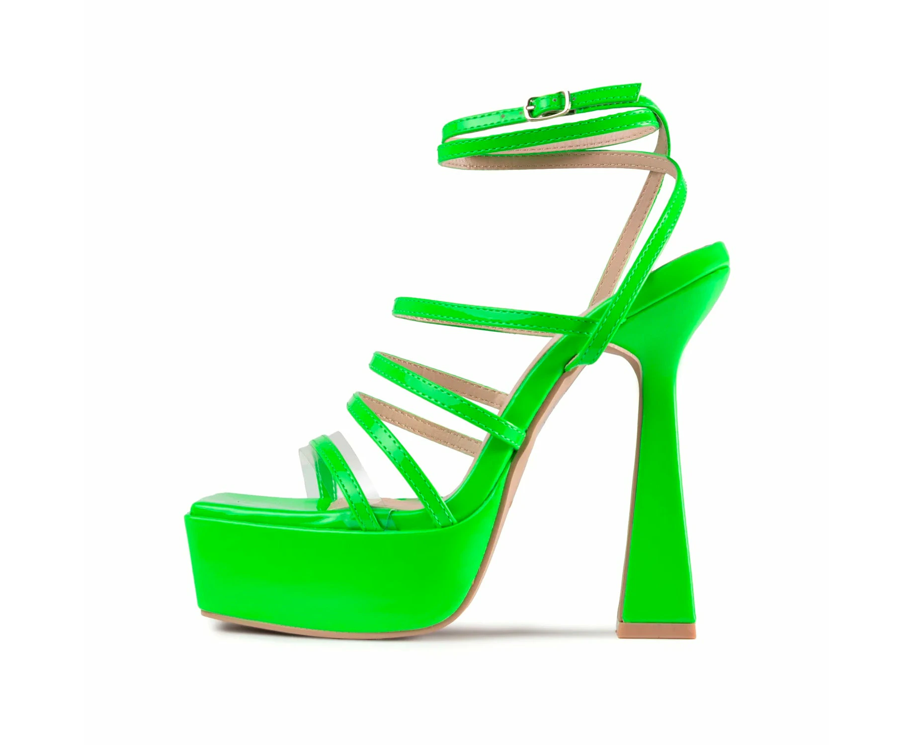 RAID Mishka Platform Heel in Green