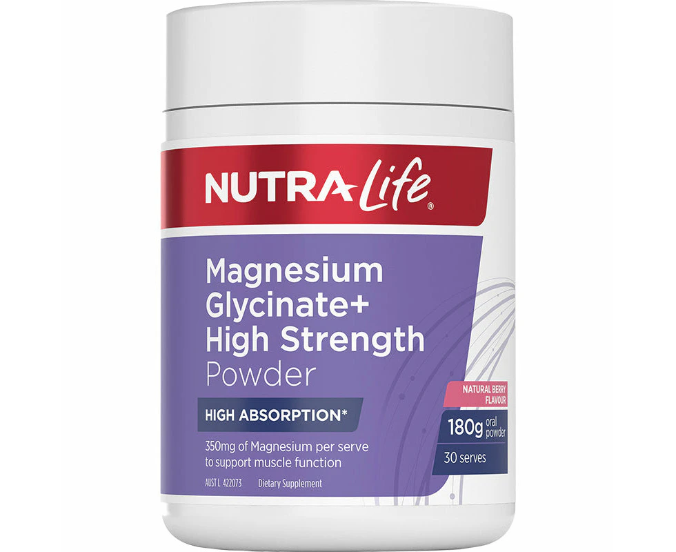 Nutra Life Magnesium Glycinate Powder 180g