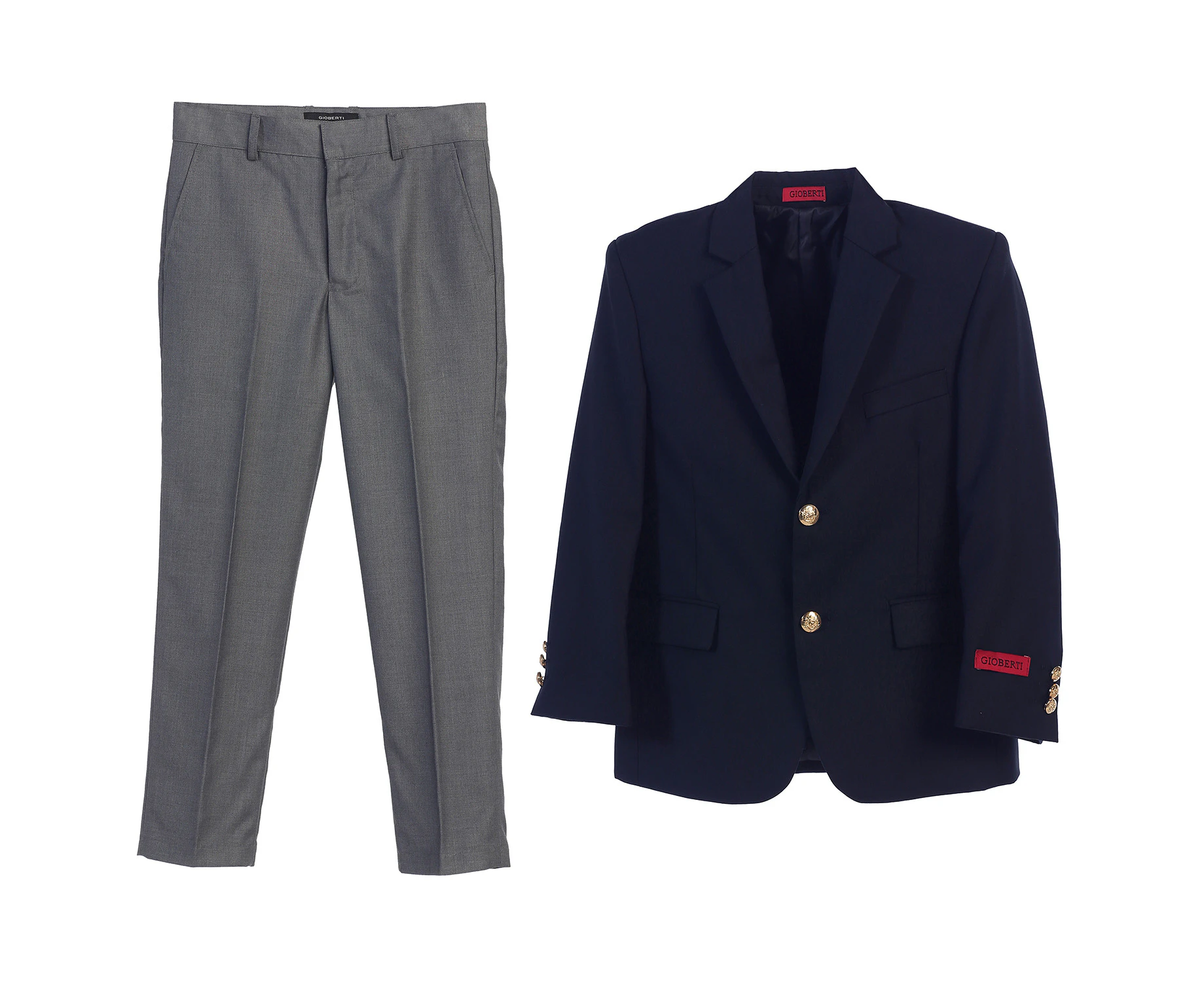 Gioberti Boy's Suit Jacket Blazer And Dress Pants