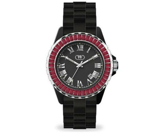 Wintex Milano Mod. Keramik_n Rubino Exquisite Lady's Wristwatch