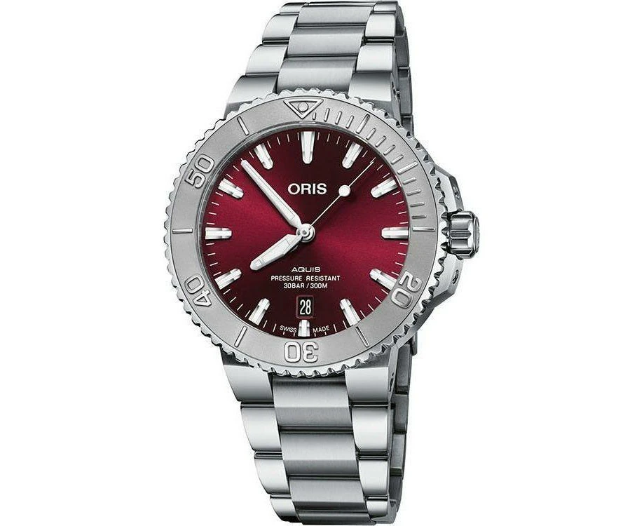 Oris Men's Aquis Date Diver Watch Model 733776641580782205pe Black  Introducing The Oris Aquis Date Diver Watch For Men Model 733776641580782205pe In