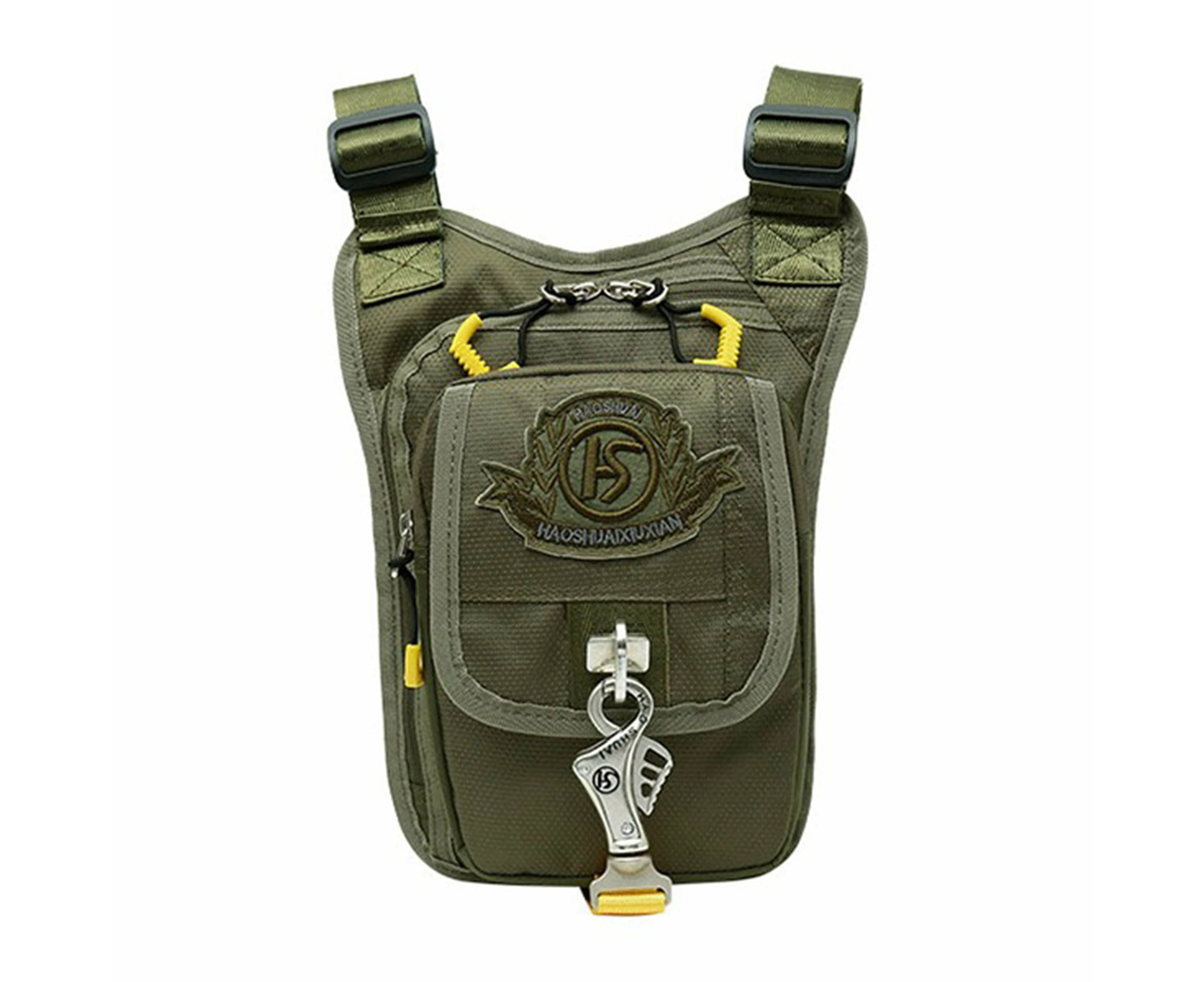 Drop Leg Bag Motorcycle Leg Bag Sling Bag - Green