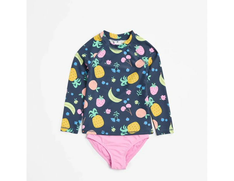 Target Swim Rashie Fruit Print 2 Piece Set