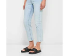 Target Straight High Rise Crop Length Denim Jeans