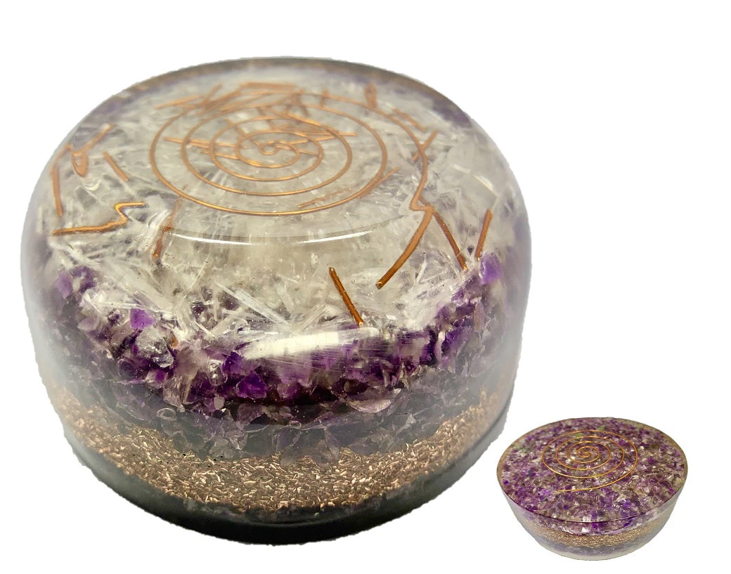 Crystal Wonderland Amethyst Orgonite Tower Buster Dome