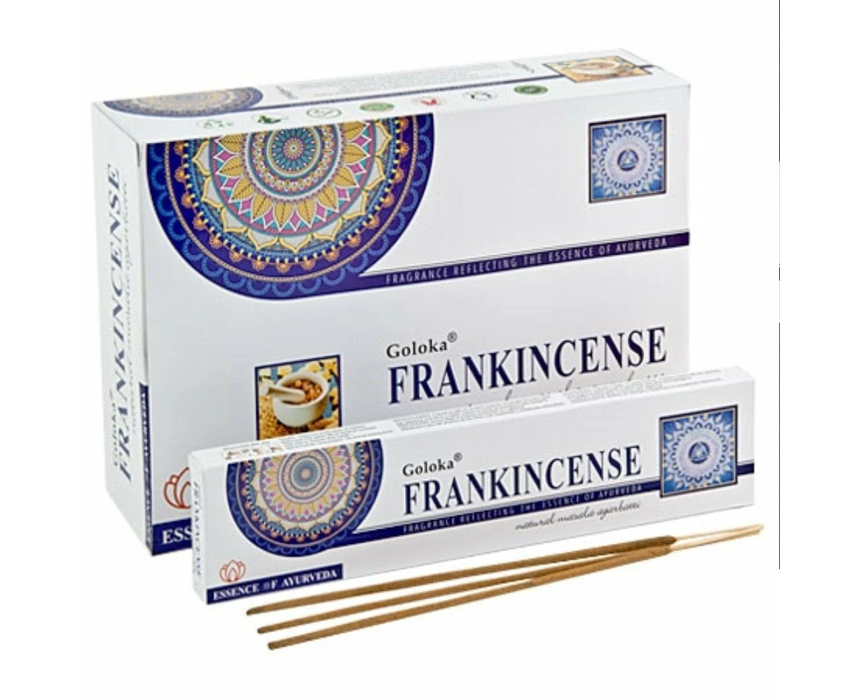 Crystal Wonderland Goloka Frankincense Natural Masala Agarbatti Incense Sticks