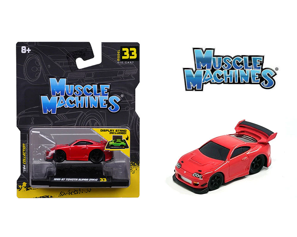 Muscle Machines 1:64 1995 Toyota Supra (MK4) Limited Edition - Red